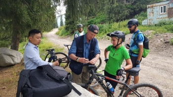 Фотография к новости: Euronews снимает программу о туризме в Казахстане