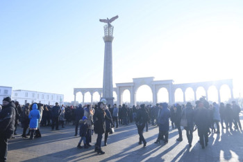 Фотография к новости: 30-метровая стела благодарности казахскому народу появилась  в Актобе