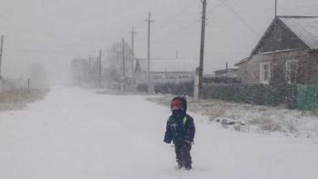 Фотография к новости: Снегопад и метель сохранятся на большей части Казахстана