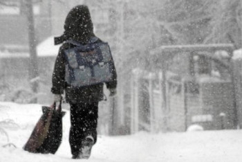 Фотография к новости: В связи с ухудшением погоды отменены занятия начальных классов в школах Астаны