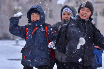 Фотография к новости: В связи с ухудшением погоды занятия второй смены школ Астаны отменены