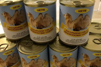 Фотография к новости: Тушенку из верблюжатины начали производить в Мангистау