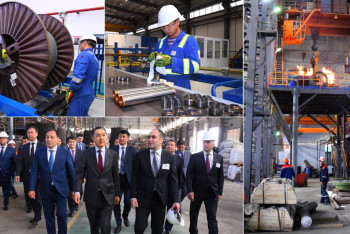 Фотография к новости: Сагинтаев ознакомился с работой промышленных гигантов в Актау