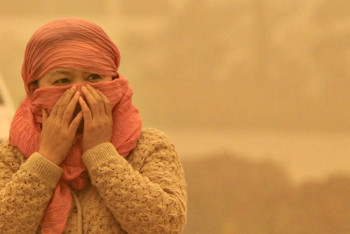 Фотография к новости: Астанчанам дали рекомендации, как вести себя при пыльной буре