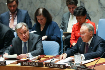 Фотография к новости: Нурсултан Назарбаев открыл заседание Совбеза ООН