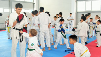 Фотография к новости:  Спорткомплекс на 180 мест открылся в Талгаре