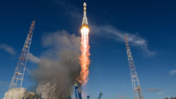 Фотография к новости: Ракета-носитель "Союз" запущена с космодрома "Байконур"