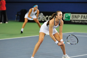 Фотография к новости: Казахстанская теннисистка уступила в полуфинале парного турнира в Швейцарии  