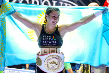 Фотография к новости: Первая чемпионка мира по боксу из Казахстана: Шарипова одержала историческую победу