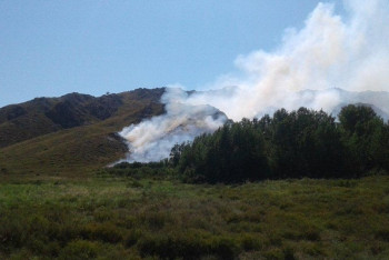 Фотография к новости: В двух регионах страны ликвидируют степные пожары 