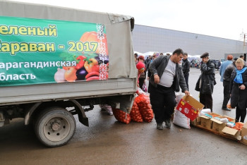 Фотография к новости: В Карагандинскую область прибыл «Зеленый караван»