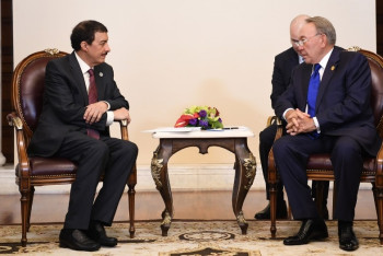 Фотография к новости: Назарбаев встретился с президентом Исламского банка развития