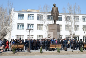 Фотография к новости: В Кызылорде открыт памятник Мустафе Шокаю