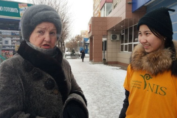 Фотография к новости: Актюбинские школьники провели акцию «Звонок благодарности»