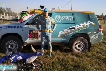 Фотография к новости: Экипаж Astana Motorsports занял третье место на этапе «Дакара»