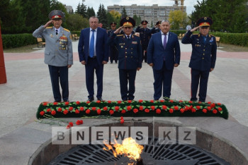Фотография к новости: В Северном Казахстане прошло чествование ветеранов ВОВ и органов внутренних дел