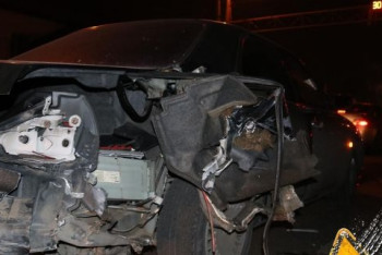 Фотография к новости: Уходящий от погони после ДТП водитель в Алматы совершил еще две аварии (ФОТО)