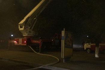 Фотография к новости: В Астане загорелось кафе «Драфт»