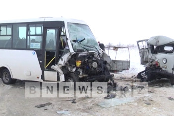 Фотография к новости: В ЗКО погиб человек в результате аварии с участием пассажирского автобуса (ФОТО)