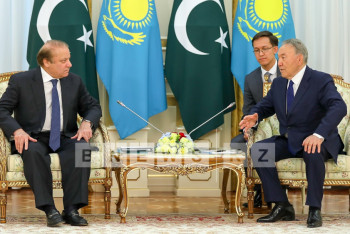 Фотография к новости: Президент РК и Премьер-министр Пакистана обсудили вопросы двусторонних связей