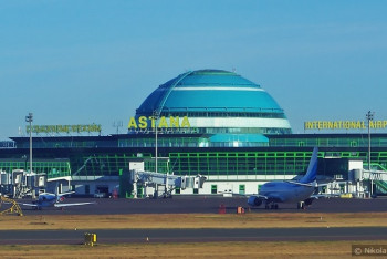 Фотография к новости: В аэропорту Астаны началась модернизация привокзальной площади