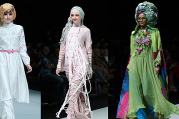 Фотография к новости: В Лондоне прошел первый в Великобритании показ модных нарядов для приверженцев ислама