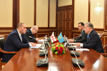 Фотография к новости: Н.Нигматулин и посол Грузии в РК обсудили укрепление региональной безопасности