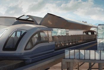 Фотография к новости: Проект курсирующего между городами РК надземного поезда показали в сети