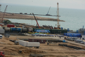 Фотография к новости: В терминале порта Курык отгружен первый миллион тонн грузов