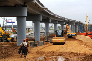 Фотография к новости: Новая дорожная развязка избавит левобережье Усть-Каменогорска от пробок