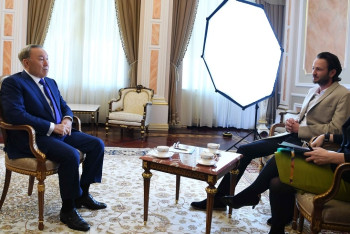 Фотография к новости: Глава государства дал интервью телеканалу National Geographic