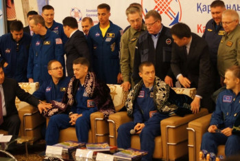 Фотография к новости: Космонавтов «Союза МС-2» впечатлило фото казахстанского города Жезказган