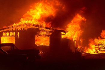 Фотография к новости: США: Пожар в лесу заблокировал около 50 взрослых и 90 детей в оздоровительном лагере