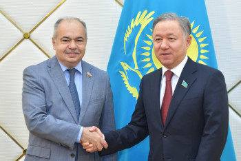 Фотография к новости: Н.Нигматулин встретился с координатором группы наблюдателей от МПА СНГ  