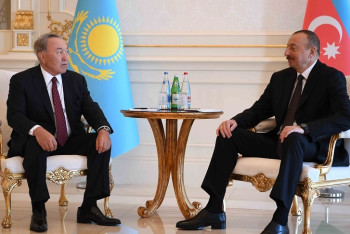 Фотография к новости: Нурсултан Назарбаев награжден орденом «Гейдар Алиев»