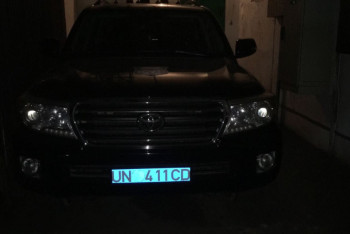 Фотография к новости: Джип с подложными ООН номерами задержан в Алматы