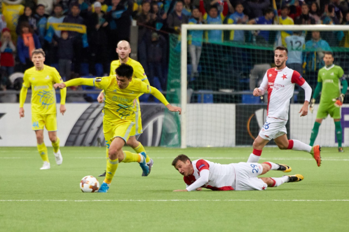  fca.kz. Матч ФК «Астана» с чешской «Славией»