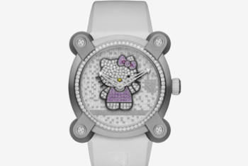 Фотография к новости: Часы с бриллиантовой Hello Kitty сделали в Швейцарии