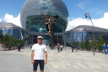 Фотография к новости: Житель Усть-Каменогорска пешком дошел до ЭКСПО в Астане