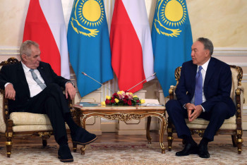 Фотография к новости: Президент Чехии: Мы рассматриваем Казахстан в качестве регионального лидера