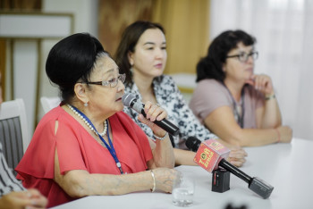 Фотография к новости: Международный конкурс вокалистов Бибигуль Тулегеновой проходит в Астане