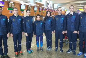 Фотография к новости: Казахстанские спортсмены участвуют в зимних Всемирных военных играх в Сочи