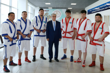 Фотография к новости: Глава государства поблагодарил актюбинских спортсменов за достижения 