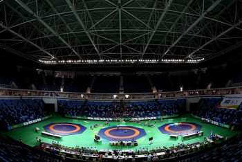 Фотография к новости: В Алматы стартовал крупный международный турнир по борьбе