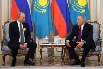 Фотография к новости: Нурсултан Назарбаев встретился с Владимиром Путиным