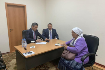 Фотография к новости: Сапарбаев и Султанов начали прием многодетных матерей