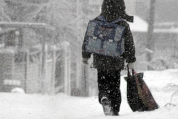 Фотография к новости: В Алматы из – за морозов 29 января отменены занятия в школах