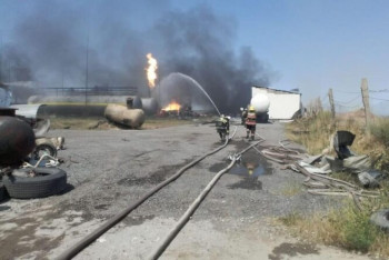 Фотография к новости: В Шымкенте взорвалось газохранилище