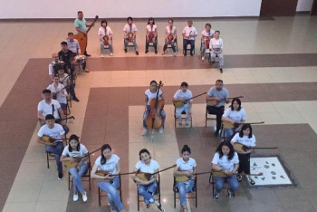 Фотография к новости: Гена, Гена, Champion: Живую букву G создали павлодарцы в поддержку Головкина