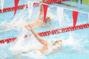 Фотография к новости: 22  золотые медали завоевала Актюбинская область на спартакиаде по плаванию